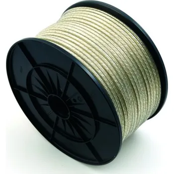 Příslušenství pro plot FACO PLAST Ocelové lanko 6mm, jádro mosazené, transparentní PVC