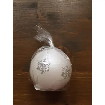 Svíčka Svíce Vločky, bílá