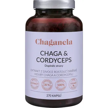 Přírodní produkt Chaganela Extrakt čagy s cordycepsem 270 kapslí