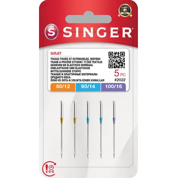Jehly Singer 2022 - 80/12, 90/14, 100/16 - 5 ks - Overlock (ELx705)