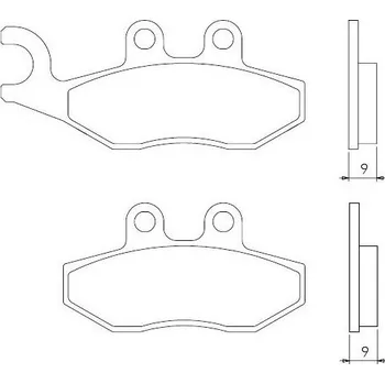 Brzdový komplet Brenta FT4041 přední sintrované brzdové destičky na motorku PIAGGIO FLY 125 EURO 3 rok 07-08