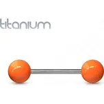 Piercing do jazyka TITAN (oranžová)