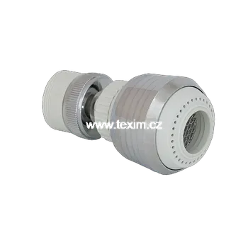 Perlátor TEXIM Spořič vody s kloubem bílý-chrom proužky