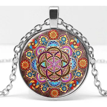 Přívěsek Blingstar Přívěsek Glass - Mandala - Květ života - 1972