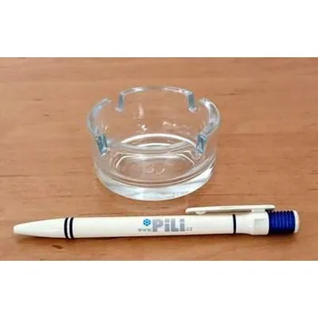 Popelník Popelník čirý 7,2 cm sklo skleněný