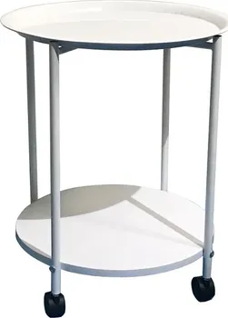 Servírovací stolek Tempo Kondela Derin 43,6 x 52,5 cm bílý