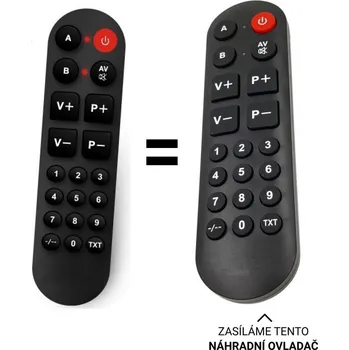 Dálkový ovladač Samsung GU65AU8079UXZG náhradní dálkový ovladač pro seniory.