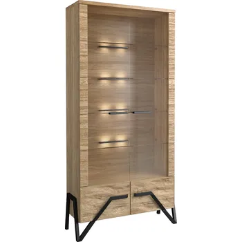 Vinotéka Dvojitá vitrína Pik I s osvětlením