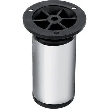 Strong Nábytková nožka kulatá s rektifikací 50 x 150 chrom