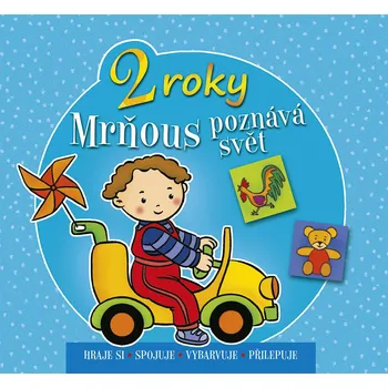 omalovánky OMALOVÁNKY SE SAMOLEPKAMI - MRŇOUS POZNÁVÁ SVĚT 2+