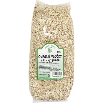 Zdraví z přírody Ovesné vločky jemné s klíčky 500 g