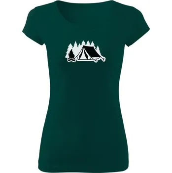 Dámské tričko Tričko s potiskem Pod stanem dámské