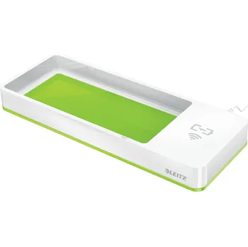 Podstavec pod monitor Stolní organizér s bezdrátovou nabíječkou Leitz WOW, zelený
