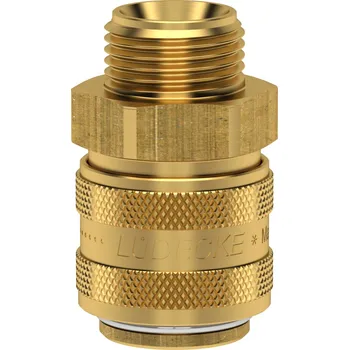 ESH 38 AKAB (rychlospojka ESH G3/8" vnější krátká ventil, DN9, mosaz)