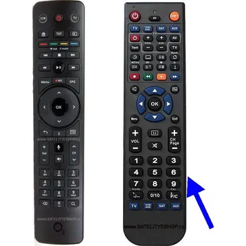 Náhradní dálkový ovladač pro O2 SML-5442TW