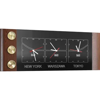 Hodiny Trojité hodiny Bari s meteostanicí