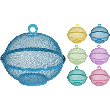 EH Kryt na potraviny 25cm 2dílný, (mísa, kryt) kov, mix barev