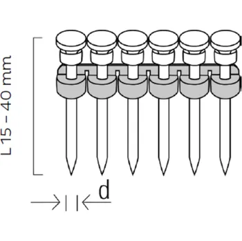 Sponkovačka KM REICH Hřebíky ocelové typ CN 2,6x25mm, 1000ks, KMR 10401746