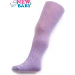 New Baby Žakárové punčocháče Fialové Vel. 116 (5-6 let)