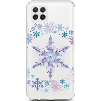 Pouzdro na mobilní telefon Kryt Samsung A22 silikon Snowflake (obal neboli pouzdro na Samsung A22)