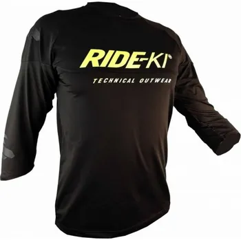 cyklistický dres Dres krátký pánský HAVEN RIDE-KI černá/zelená XXL