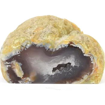 Přírodní kámen Achát stojící geoda (285g)