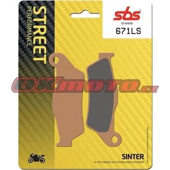 Brzdová destička Zadní brzdové destičky SBS 671LS - Moto Guzzi Breva 1200, 1200ccm - 08-11