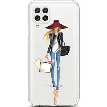 Pouzdro na mobilní telefon Kryt Samsung A22 silikon Lady 2 (obal neboli pouzdro na Samsung A22)