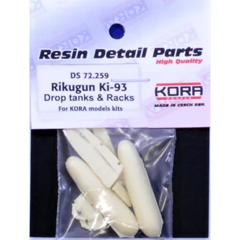 Plastikový model KORA Models 1/72 Rikugun Ki-93 Drop tanks & Racks (KORA)