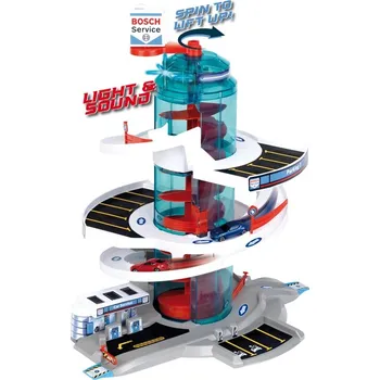 autodráha Garáže BOSCH s otočným výtahem světlo a zvuk