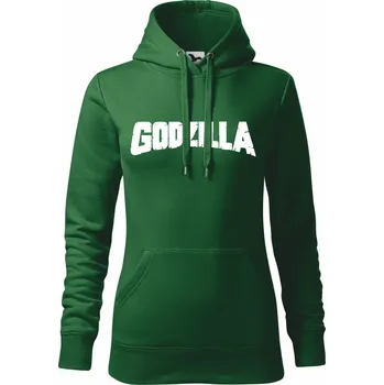 Dámská mikina Dámská mikina s nápisem Godzilla zelená