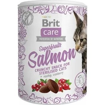 Pamlsek pro kočku Brit Care Cat Snack Superfruits Salmon 100g