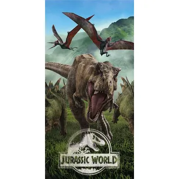 Jerry Fabrics Dětská bavlněná osuška 70 x 140 cm, Jurský svět Forest