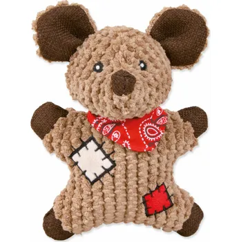 Hračka pro psa Trixie Jutová myš se šátkem a záplatami 19 cm