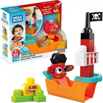 ostatní stavebnice Mattel Mega Bloks Peek a Blocks Pirátská loď