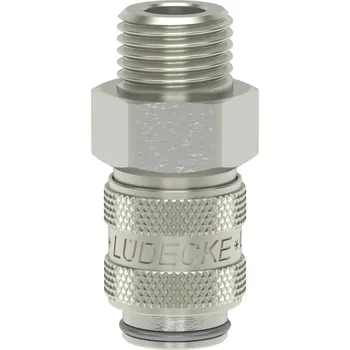 ESMN 121 AAB (rychlospojka Mini M12x1.5 vnější, ventil, DN5, mosaz nikl.)