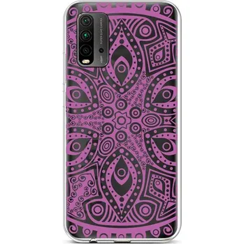 Pouzdro na mobilní telefon Kryt Xiaomi Redmi 9T silikon Violet Mandala (obal neboli pouzdro na Xiaomi Redmi 9T)