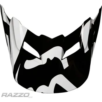Helma na motorku Náhradní kšilt helmy FOX V1 Race Visor Black 18 XL-XXL