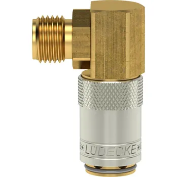 Příslušenství pro vzduchotechniku ESDM 38 A-90 (rychlospojka ESDM G3/8" vnější 90°, DN6, mosaz)