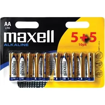 Baterie AA (R6) alkalická MAXELL (blistr 10ks)