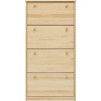 Botník Via-nábytek Dřevěný botník D70 Povrchová úprava: Borovice (lakovaná)