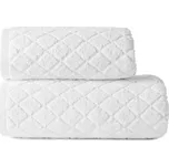 Bavlněná froté osuška se vzorem OLIWIER 70x140 cm bílá 520 gr Mybesthome