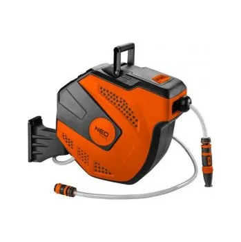 Zavlažování NEO TOOLS Buben s automatickým navijákem a hadicí 20m, na zeď, 15-891