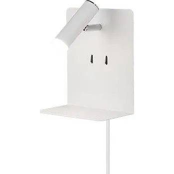 Nástěnné svítidlo Trio 222570231 LED nástěnné svítidlo Element 1x3W+2x1,5W | SMD | 240lm+240lm | 3000K - USB, nabíjecí stanice, bílá + K nákupu nad 3000 Kč dárek zdarma