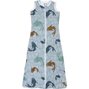 Spacák LODGER Hopper Sleeveless Empire Fish Dusty Turquoise vel. 68/80