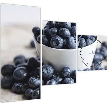 Obraz LuxusniObrazy.cz Obraz - Borůvky (s hodinami)