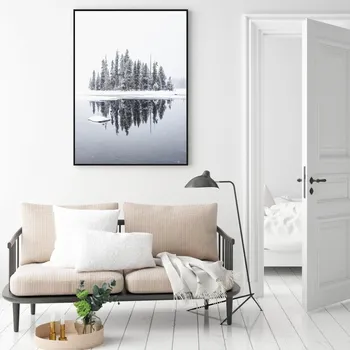 Plakát LuxusniObrazy.cz Plakát - Zasněžený ostrov