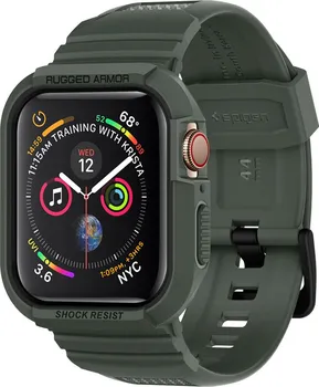 Příslušenství k chytrým hodinkám Spigen Rugged Armor pro Apple Watch 6/SE/ 5/4 44 mm zelený