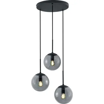 Trio 308590342 závěsné stropní svítidlo Balini 3x28W | E14 | IP20 - černá + sada - Trio LED žárovka 2x10W | E27 | 3000K | 806lm
