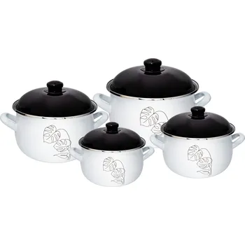 Sada nádobí PROPER Hrnec sada 8d dekor listí LUX